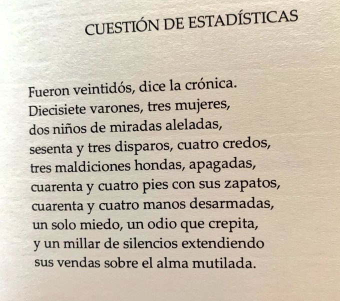 literlandweb1's tweet photo. Lo sucedido en Ecuador, la violencia en toda latitud, nos ha recordado este poema de Piedad Bonett. Con Ecuador en el corazón. Saludos, hermanos y hermanas andinos. Con todo nuestro cariño. https://t.co/FLJ6xFHNHs