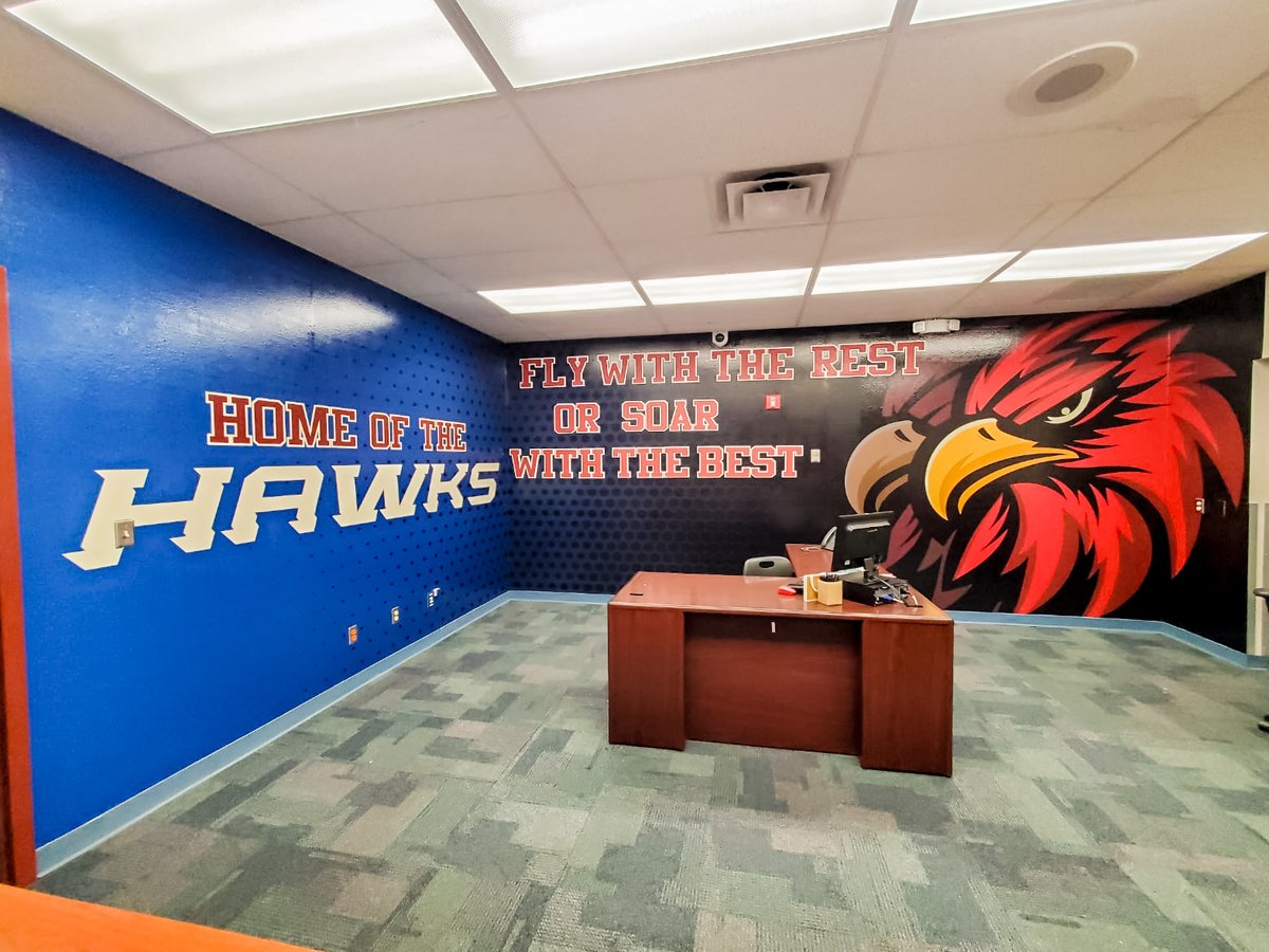 eprgraphics's tweet photo. Full wall-to-wall graphics, designed and installed by our team, for a local SISD school. The use of 3M materials related to your needs &amp; topped with laminations ensures graphics to last! #ElPaso #ElPasoPrinting #ElPasoGraphicDesign #ElPasoPrintShop https://t.co/z1PjWIAlAd