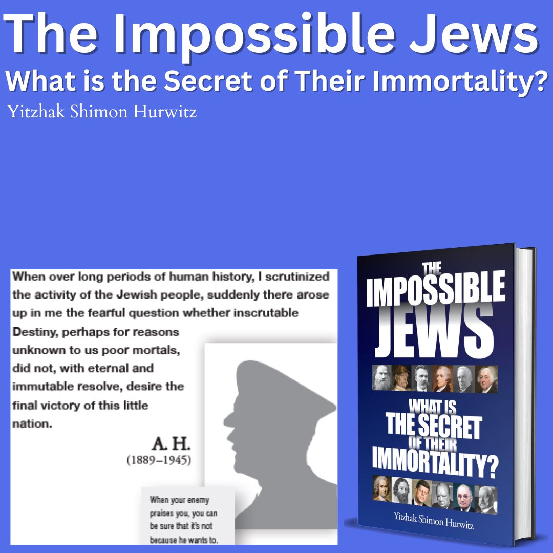 Gefen Publishing (@gefenpublishing) on Twitter photo The Impossible Jews by Yitzhak Shimon Hurwitz compiles and analyses what has been said about the Jewish people, even by Hitler himself.
Get it on our website gefenpublishing.com or email us at orders@gefenpublishing.com
gefenpublishing.com/product.asp?prโฆ
#israel #jews #antisemitism The Impossible Jews by Yitzhak Shimon Hurwitz compiles and analyses what has been said about the Jewish people, even by Hitler himself.
Get it on our website gefenpublishing.com or email us at orders@gefenpublishing.com
gefenpublishing.com/product.asp?prโฆ
#israel #jews #antisemitism