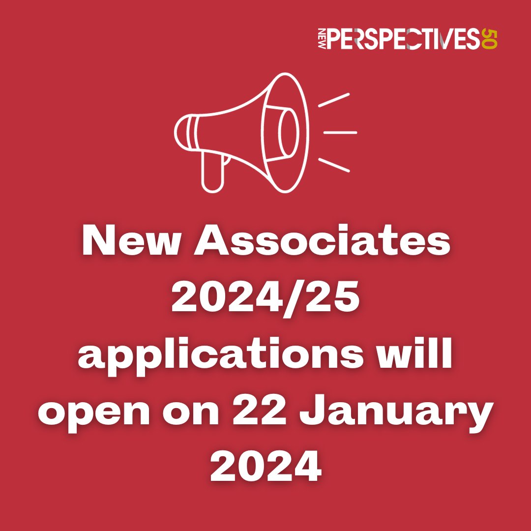 NPtheatre's tweet photo. Great news! We will soon be recruiting for our New Associates 2024/25 programme π
Applications will open on Monday 22 January and will remain open until Friday 1 March at midday. https://t.co/HqZrBenZ97