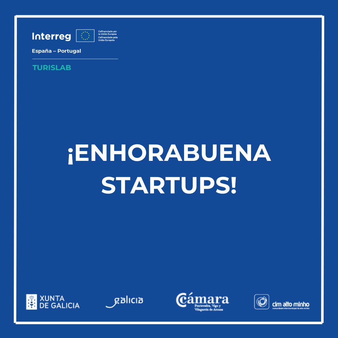 🚀 ¡Grandes noticias!
Las 15 #startups seleccionadas son:
1. AGENDA CULTURAL
2. ATLANTIC TRAVEL
3. BARBANTIA
4. BYROOMNUMBER
5. ECOCABANAS
6. EXYLON
7. FERRUM TERRAE
8. GALISACRA
9. GALIWONDERS
10. MVICO
11. POPUPCOLIVING
12. PROVAM
13. RURALIFE
14. TRAVELCARE
15. TROULANDA