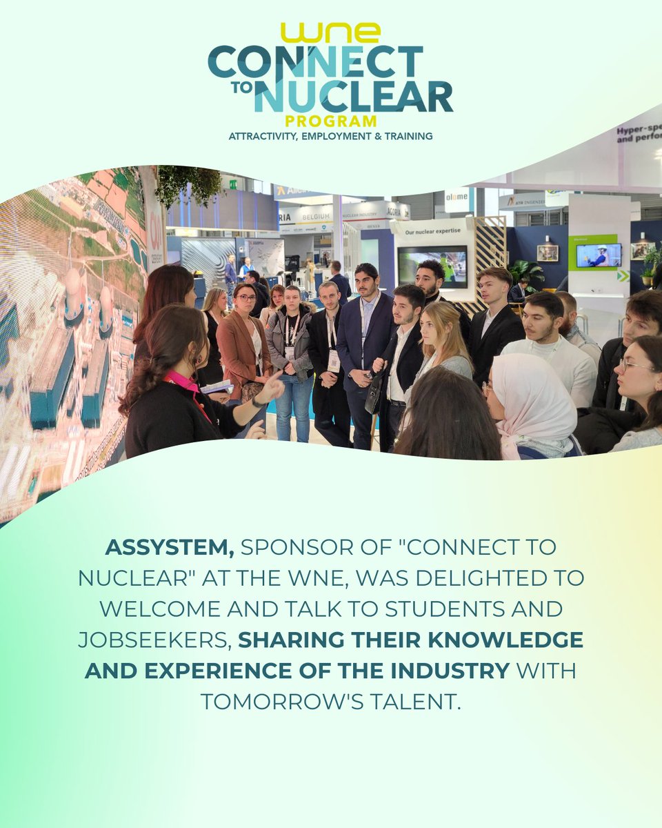 WNE Connect To Nuclear 🌐 The WNE Connect To Nuclear Program partnered with industry players and experts to propose a journey to the nuclear world for students and job seekers. During the 3 days of the show, they had the chance to discover, question, and meet with these actors…