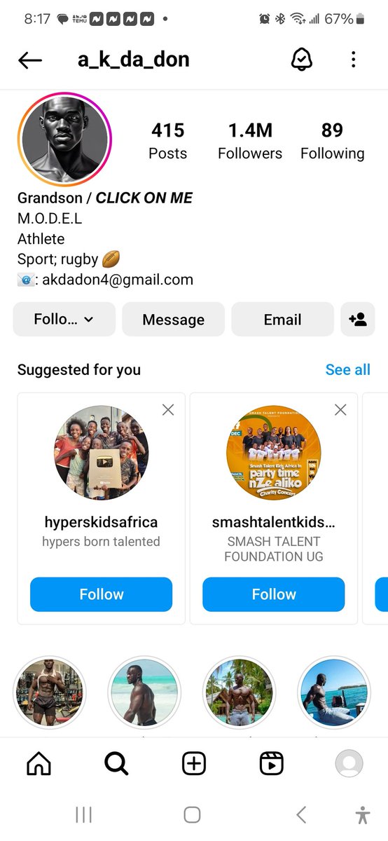 Lachel50's tweet photo. @CalvinKlein I've been trying to tell you about this guy who has .any follows on several accounts. All he does is walk around in pants &amp; no shirt. I mean millions of follows on his sites! PR Gold! https://t.co/delkCSqTKX