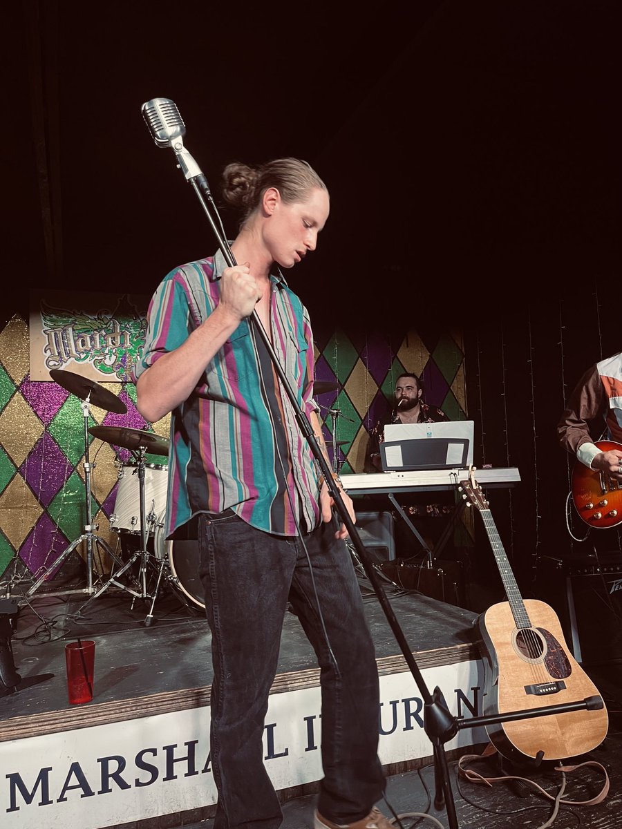 Back at Mardi Gras in Mt. Pleasant, TX this Saturday. We go on at 10:00 don’t be tardy✊🏻