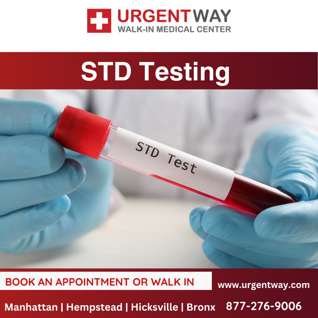 STD Testing
BOOK AN APPOINTMENT OR WALK IN
urgentway.com/services/std-t…

#std #hsv #herpes #hiv #sexualhealth #aids #herpesawareness #stdlife #stdtesting #health #healthy #std #hivawareness #urgentway #clinics