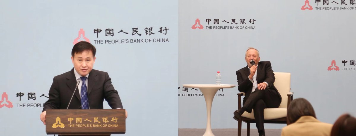 Central bank Governor Pan Gongsheng met with Lawrence Summers, former US treasury secretary and president emeritus at Harvard on Wed. Summers delivered a keynote speech at a lecture titled Global Economy and Stagflation and answered questions raised by PBC and SAFE staff on the…