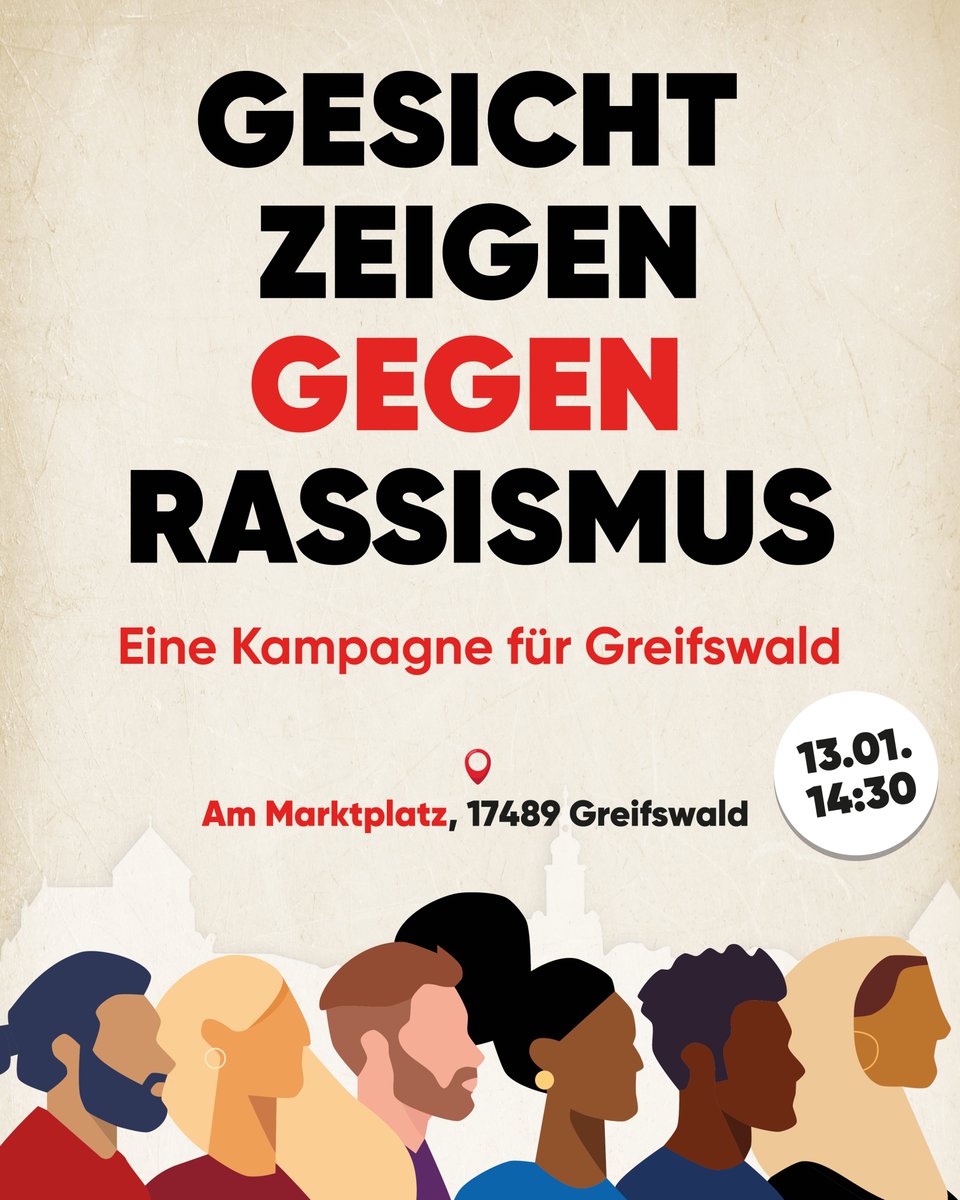 unteilbarMV's tweet photo. Wir teilen hier den Aufruf der Universität Greifswald, kommt am Samstag auf die Straße! #fckracism https://t.co/e78z4WcdRY