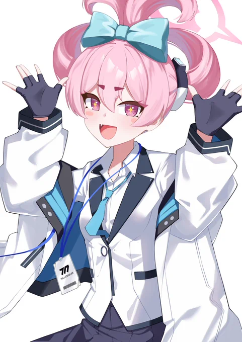 「にはは!どうですか先生!」n番煎じかもですがシナコユキです#ブルアカ #BlueArchive 