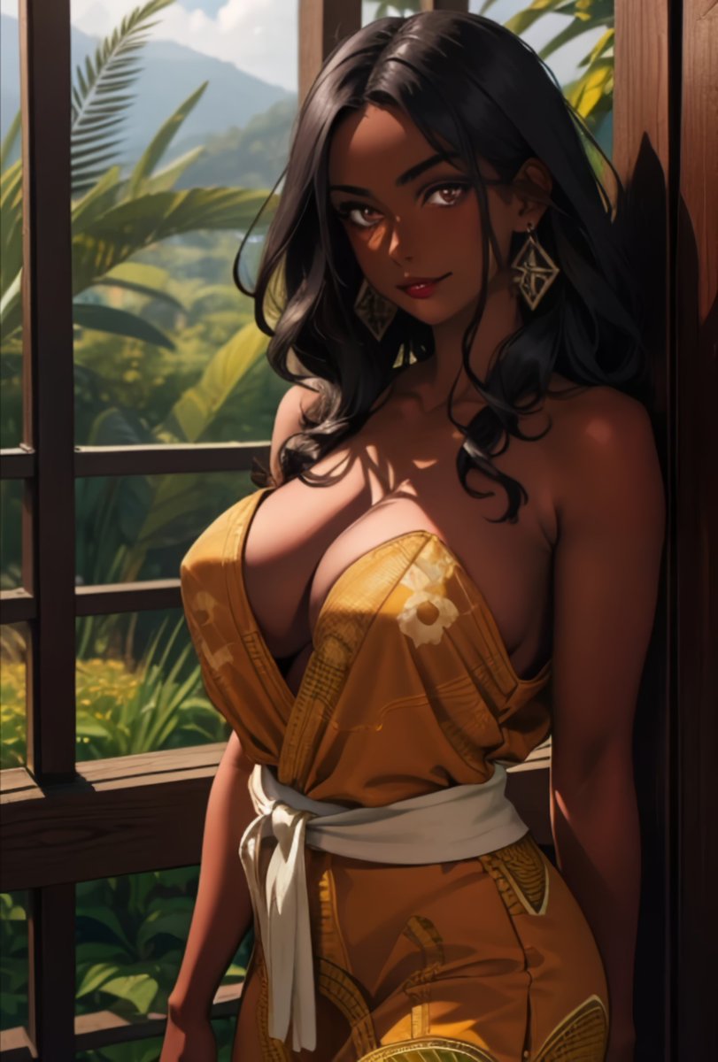 DaiARTs_'s tweet photo. #AIgirl #aiart #AI美女 #darkskingirl #novelai #stablediffusion #fanart #animegirl https://t.co/R7YdNU4z1T