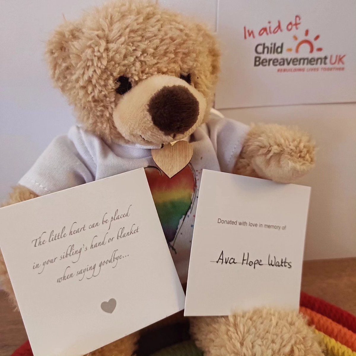 HITHproject's tweet photo. One of our beautiful sibling bears, donated in memory of little Ava ❤️ being sent to @childbereavementuk at Glasgow Royal Children's Hospital.
Thank you so much ❤️
#heartintheirhand
#childbereavementuk
#supportingsiblings
#siblingloss
#sayinggoodbye https://t.co/k6JeqFVre8