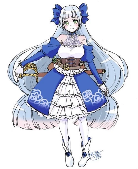 手癖でかわいいを描くとこうなるぅ。