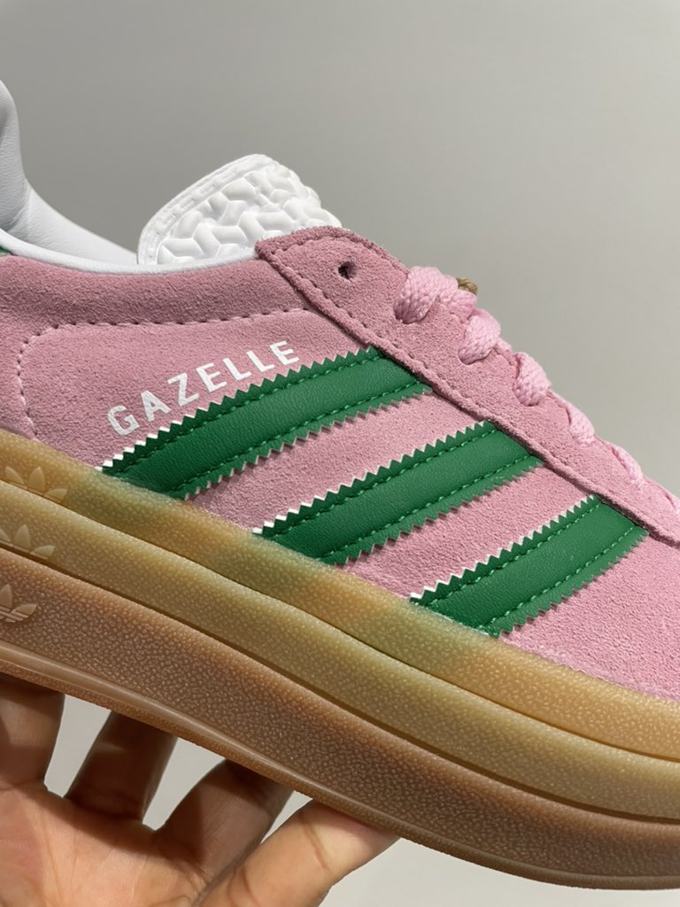 adidas gazelle silver green womens Adidas Gazelle Bold True Pink Green Cloud White  Offsneakz