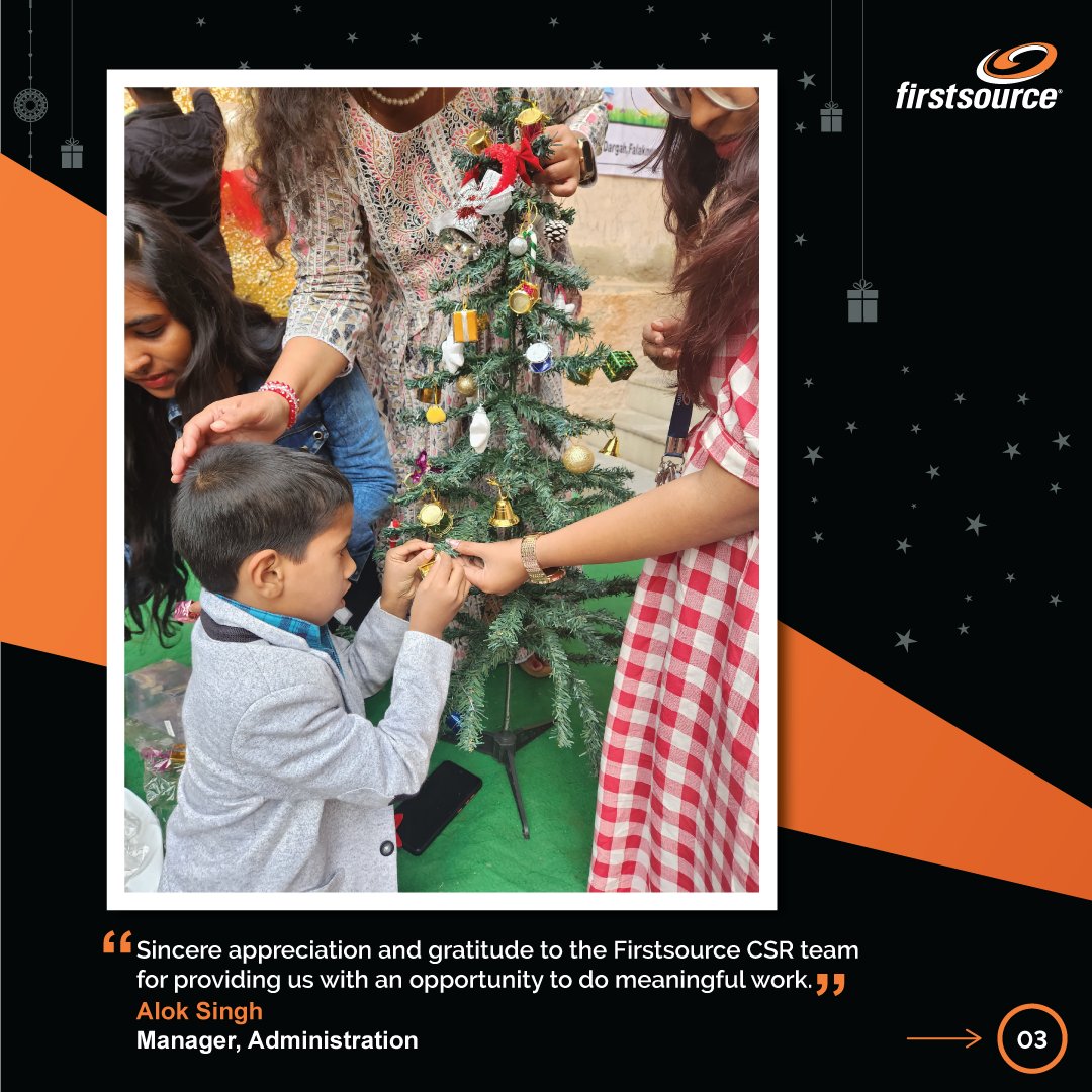 firstsource's tweet image. At Firstsource, we're incredibly grateful for the opportunity to contribute meaningfully.
Thanks to the dedication of 90 passionate Firstsourcers, we've spent 337 hours brightening the lives of 324 orphaned children in shelters across India.
#ESGatFirstsource #SourceOfGood