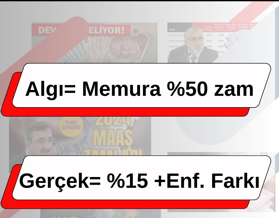 #MemuraRefahZammı elzemdir. Memur maaşını almadan bütün harcama kalemlerine zam gelmiş ve memurun alacağı ocak maaşının bir kıymet-i harbiyesi kalmamıştır. Verilmesi gereken refah payı bir nebze olsun memur ve emekliyi rahatlatacaktır.