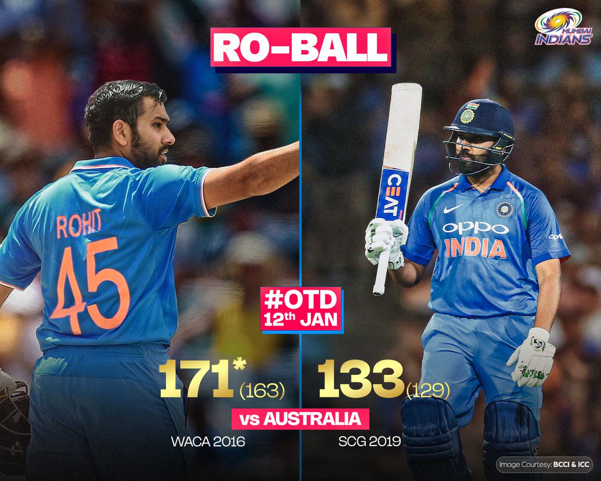mipaltan's tweet photo. 3️⃣ years apart 🤝
2️⃣ spectacular 💯's
1️⃣ opponent 🇦🇺

#OneFamily #MumbaiIndians @ImRo45 https://t.co/LhRli584sX