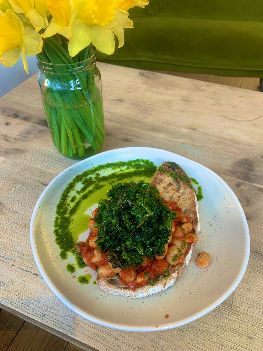 For lunch today in our cafe, we’re recommending ‘Smokey beans &amp; kale’ a combo guaranteed to warm you up and sooth your soul .