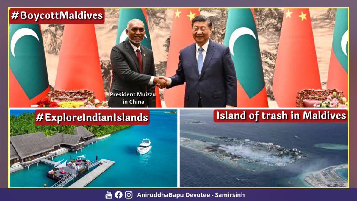 samirsinh189's tweet photo. (1/2) Amid calls of #BoycottMaldives across India after derogatory comments made on the Prime Minister of India by Maldivian ministers &amp; MPs, the opposition, various tour operators &amp; associations in #Maldives heavily criticize #Muizzu govt &amp; seek normalization of ties with India. https://t.co/tgx3boZXA5