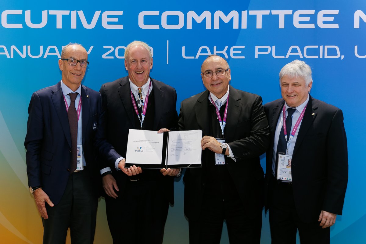 hillcarrow's tweet photo. Today marks the One Year Anniversary of the award of the 2029 @FISU  World University Games to North Carolina USA! @WUG2029 Only 5.5 years to go to the Games! https://t.co/BDmS7T2jiy