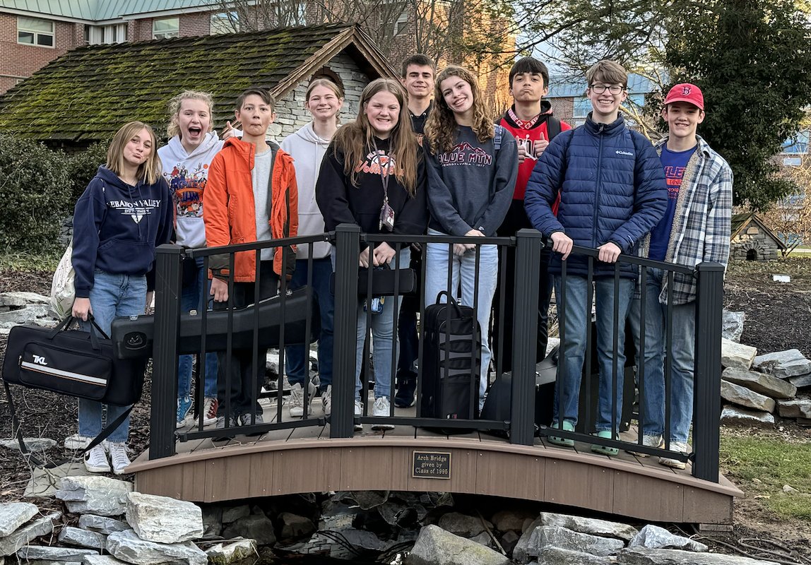 MrWPopejoy's tweet photo. PAMS Band members at the LVC Bandfest on 1/10/24! @PalmyraSchools #ThisIsPalmyra https://t.co/laMmaRo6NQ