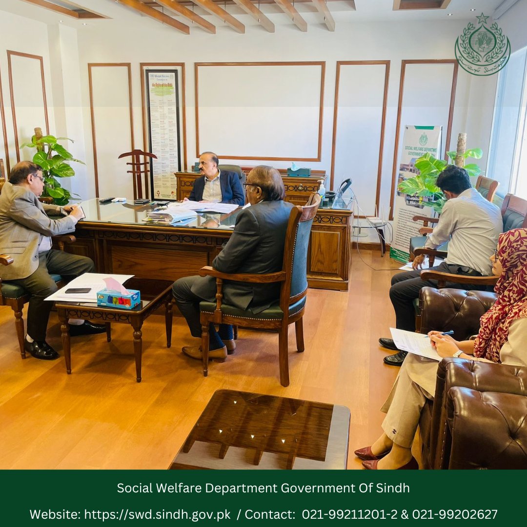 Swdsindh's tweet photo. A meeting of minds for child protection! Chaired by Secretary SWD, the session with DG SCPA, Additional Secretary SWD, Director (OPS) SCPA, and Assistant Director SCPA delved into crucial matters at the Sindh Child Protection Authority. https://t.co/BefJJHlz9n