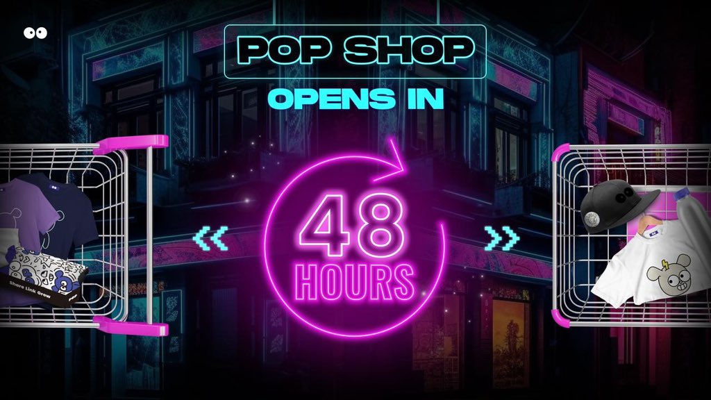 popapp_official's tweet photo. ⏰Just 2 days to go!
In just 48 hours you can drip #PopMerch all day long! Prepare to grow your #PopSocial collection at the soon-to-be-unveiled #PopShop!✨

#Poppers #PopNFTs #ShopPop https://t.co/GIcrYWBe7L