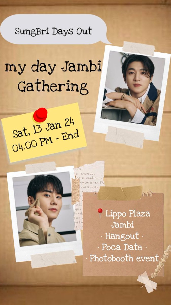 mydayjambi's tweet photo. โ๏ธ My Day Jambi Gathering to Celebrate SungBri Birthday โ๏ธ
Save The Date!
๐
SAT, 13 JAN 24
๐ 16.00 WIB - END
๐Lippo Plaza Jambi
DM US for More information
#myday #mydayjambi #kpopersjambi #mydayindonesia #sungjin #parksungjin #youngk #kangyounghyun #day6 #๋ฐ์ด์์ค https://t.co/vH6w5a8F9F