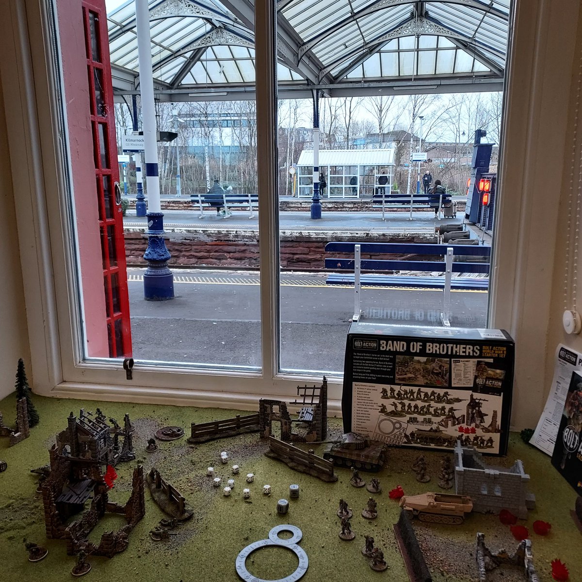 We're a charity run hobby shop based in a train station. What's the weirdest place you've ever found hobby? #WarhammerCommunity @ScotRail #Scotland