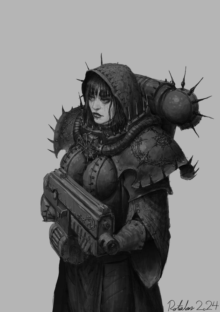 WH40kbestof's tweet photo. Sister Of Chaos Undivided By Rotaken https://t.co/lcoZougscg