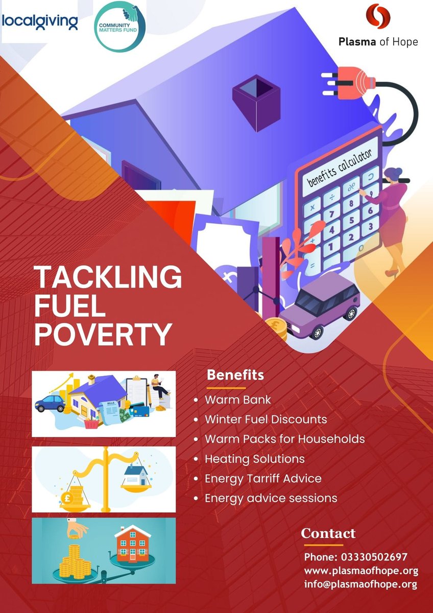 We are set to support our users tackle fuel poverty. Special thanks to the National Grid @localgiving  for funding/financing our fight against fuel poverty. #communitymattersfund #sicklecellsupport #Thalassaemia