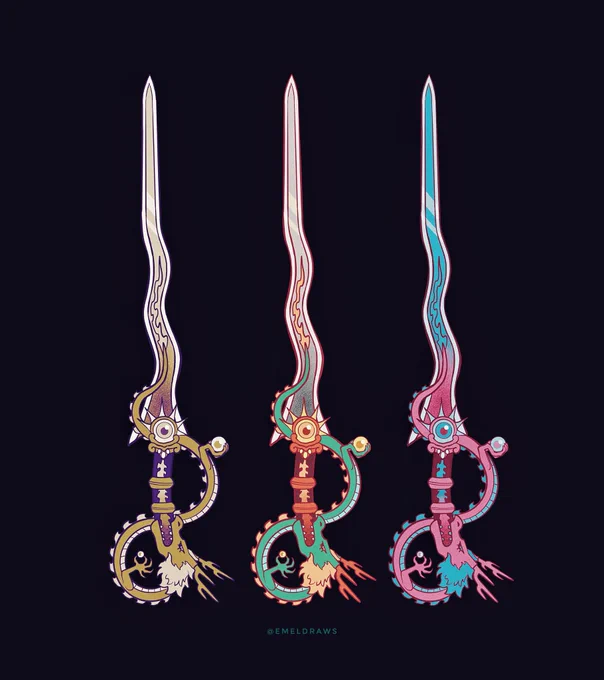 Playing around with alternate colors. I think I like the yellow/gold one the best 