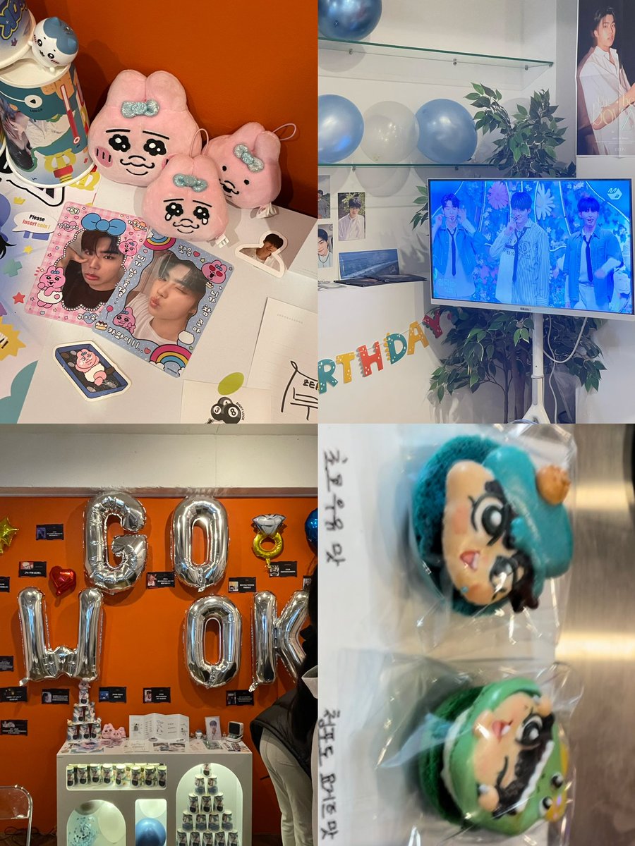 📍카페코그

특전이 넘 귀여웠던 카페.ᐟ.ᐟ
마카롱 있었는데 돈 부족 이슈로 음료만…🥲
마카롱 진짜 귀엽고 맛있어보임🤤
연예인 축하메세지 읽는게 재밌었음ㅋㅋㅋ
건욱이로 가득가득해서 볼거리가 많았당🫶

#최종보스_no20_박건욱
#please_insert_gunwook
#stage_110_Level_clear