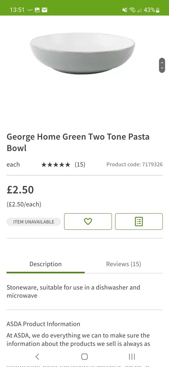 BelieberHelp94's tweet photo. @AsdaServiceTeam hi please could you let me know if the two tone green range has been discontinued or just currently out of stock? Many thanks https://t.co/Jfivyw6xFr