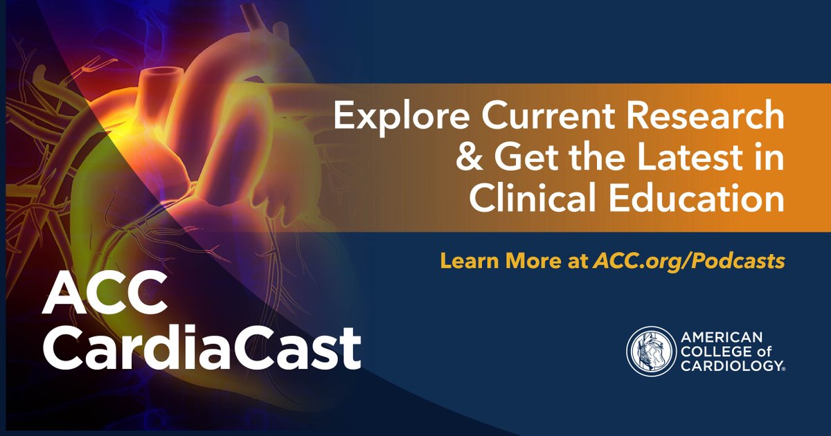 🆕 CardiaCast Podcast Series 'Heart Vision' from #ACCImaging Drs. @purviparwani, @JamiesonBourque & @RonBlankstein discuss challenges & opportunities ahead in the world of multimodality imaging & the role of the ACC Imaging in meeting those challenges. bit.ly/3TNQGSt