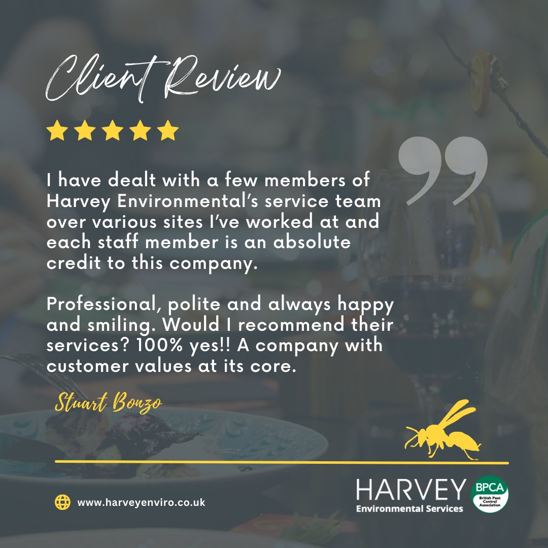 harveyenviro's tweet photo. We're so pleased to receive such an amazing customer review! 🌟 Our commitment to exceptional customer care is at the heart of everything we do, and it's incredibly rewarding to see our efforts reflected in such positive feedback. 🙌 💛 #HappyCustomer #FiveStars #Recommendation https://t.co/fIG1DcCyWj