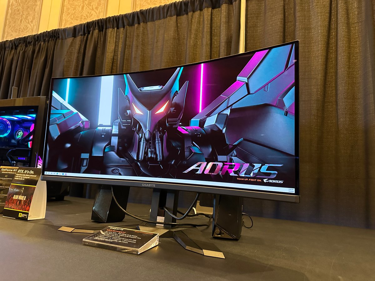 AorusOfficial's tweet image. MO34WQC2 is the new 34&quot; ultra-wide monitor featuring 240Hz refresh rate and a beautiful OLED screen. ❤️  What&apos;s even better? You can see it in person at CES 2024! 

#GIGABYTECES2024 #GIGABYTE #FutureofCOMPUTING #CES2024