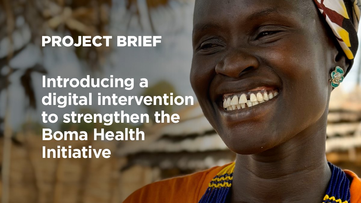 In #SouthSudan, we're partnering with the MoH to develop a new 📱 digital tool to address critical gaps in 📊 data and reporting for the Boma Health Initiative — the government's flagship strategy to strengthen community health services. 

📘 brnw.ch/21wFXj3