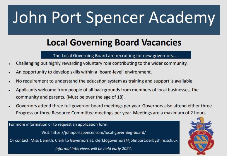 The Local Governing Board are recruiting for new governors. Can you help?