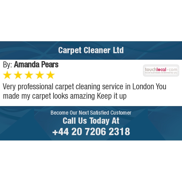 5 Star: Amanda P. "Very professional carpet cleaning service in London..." touchlocal.com/business/list/…