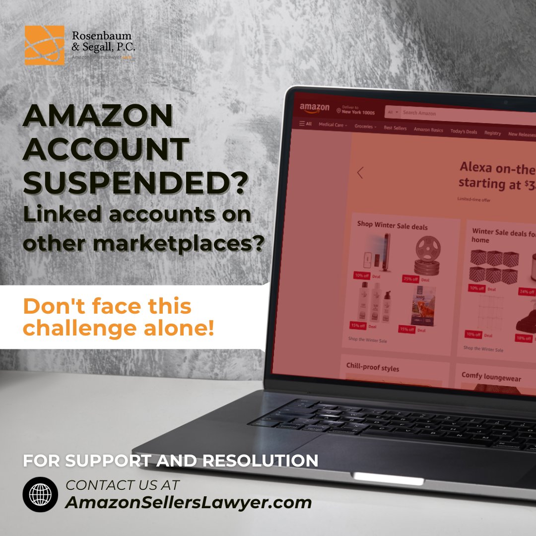 AmazonSellerLaw's tweet image. Stuck with a suspended Amazon account or linked marketplace issues? You&apos;re not alone. Reach out to us at amazonsellerslawyer.com for help and a way forward. 

Visit amazonsellerslaywer.com now!

#AmazonSellers #LinkedAccounts #ExpertSupport