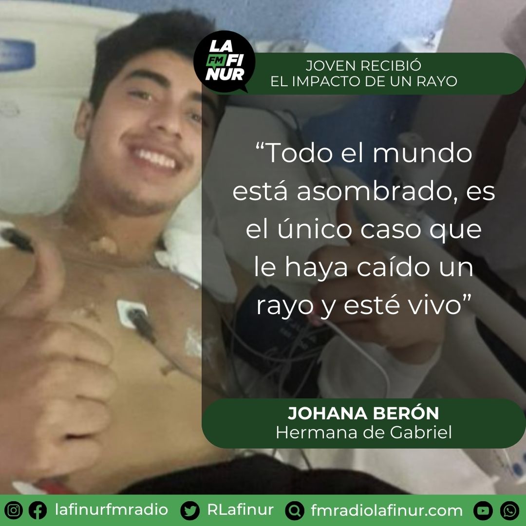 Gabriel Berón: “Me dijeron que podría haber quedado ciego”

El joven que fue impactado por un rayo en Villa Mercedes fue dado de alta tras estar terapia intensiva.

#fmradiolafinur
#entrevistas
#rayo
#villamercedes