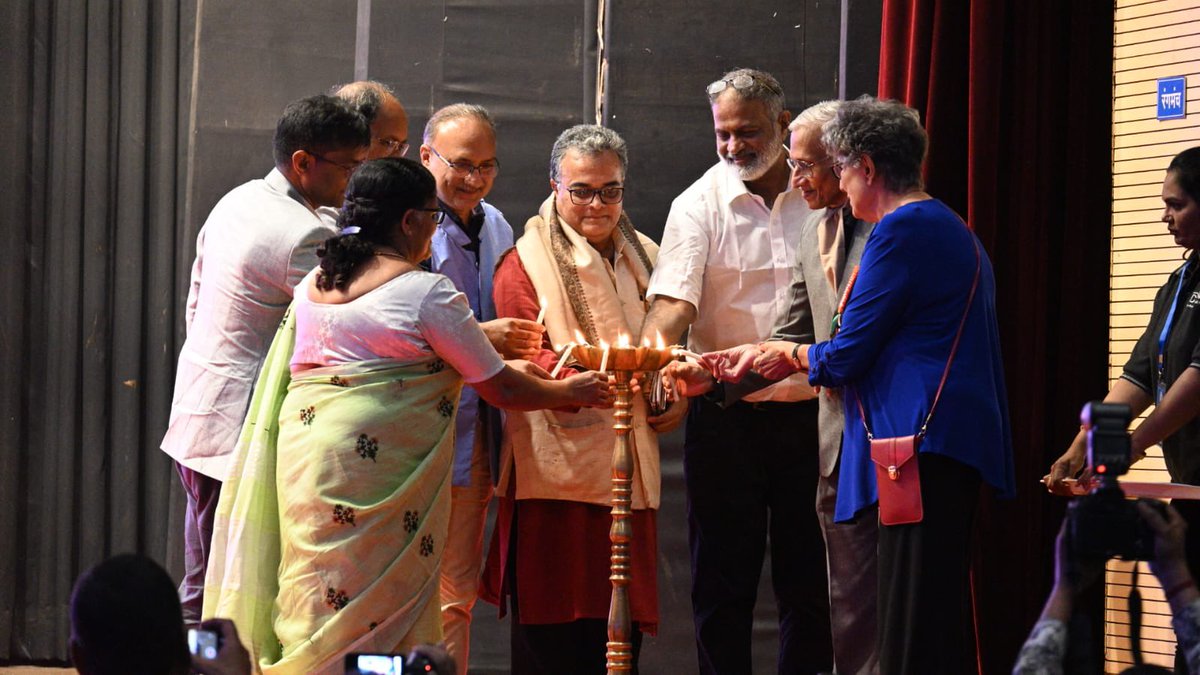 And it begins, the lamp lit! It’s not just a calendar date but a testament of what happens when people join and pour their hearts and souls into nourishing a movement.  
🙏 Dr. Bhelkey, Mr. Sanyal, Ms Joseph, Ms.Arnavaz Damania, Mr. Santosh Shah, Mr. Choudhary, Rev. Fr.Mattam