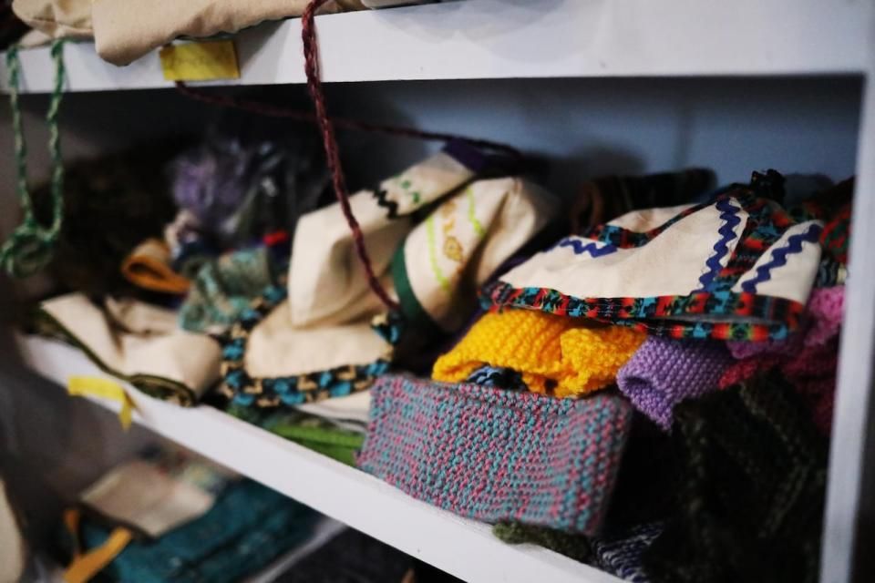 NaskapiNews's tweet photo. Natuashish crafter worries traditional skills are vanishing in the face of modern distractions 

https://t.co/TFliztE9Fd 

Penashue now makes moccasins, hats, skirts, slippers, baby swaddles, among other things, but says the next generation isn't learning like she once did/ https://t.co/v5leC6m26e