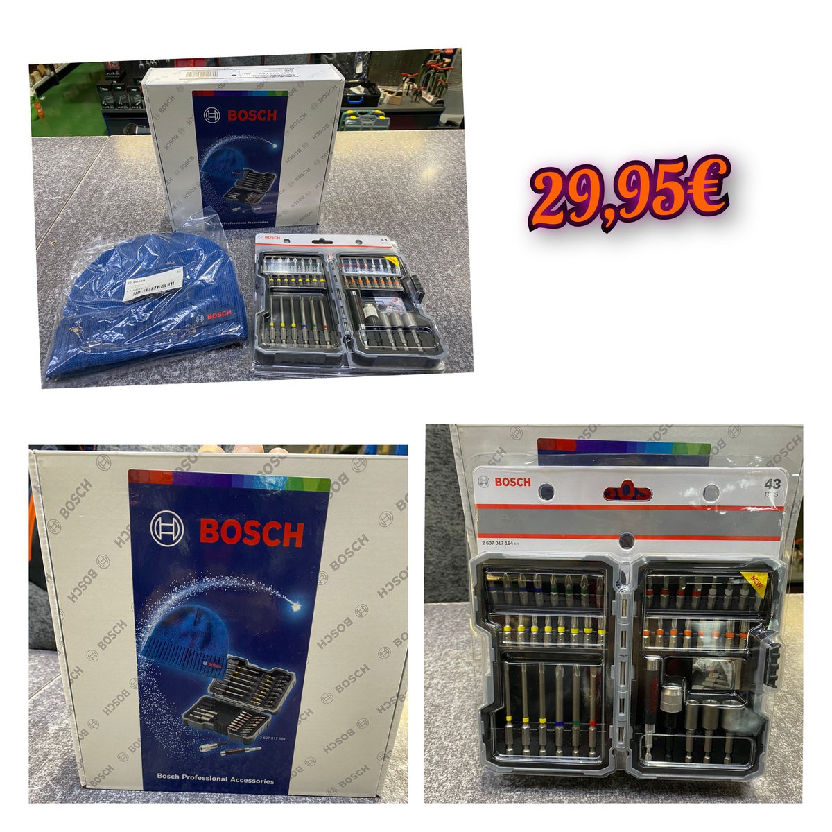 redescalser's tweet photo. Aprovecha nuestra oferta
Juego de puntas Bosch + gorro de regalo
Sólo por 29,95€ https://t.co/ZucUTxxbmS