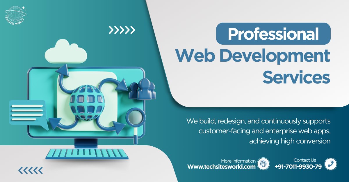 Techsiteworld1's tweet image. Web design involves creating the visual appearance and layout of websites. It encompasses various elements.
Visit now: techsitesworld.com/web-design/
Call us: +91-7011-9930-79
#WebDevelopmentagencyDelhi #WebDevelopmentagencyIndia #webdevelopmentagenciesuae #webdevelopmentagencydubai