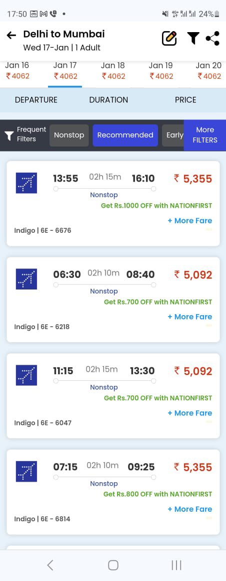 Nishant Pitti (@nishantpitti) on Twitter photo Now use discount codes NATIONFIRST or BHARATFIRST <a href="/EaseMyTrip/">EaseMyTrip.com</a> to avail better discounts. Now use discount codes NATIONFIRST or BHARATFIRST <a href="/EaseMyTrip/">EaseMyTrip.com</a> to avail better discounts.