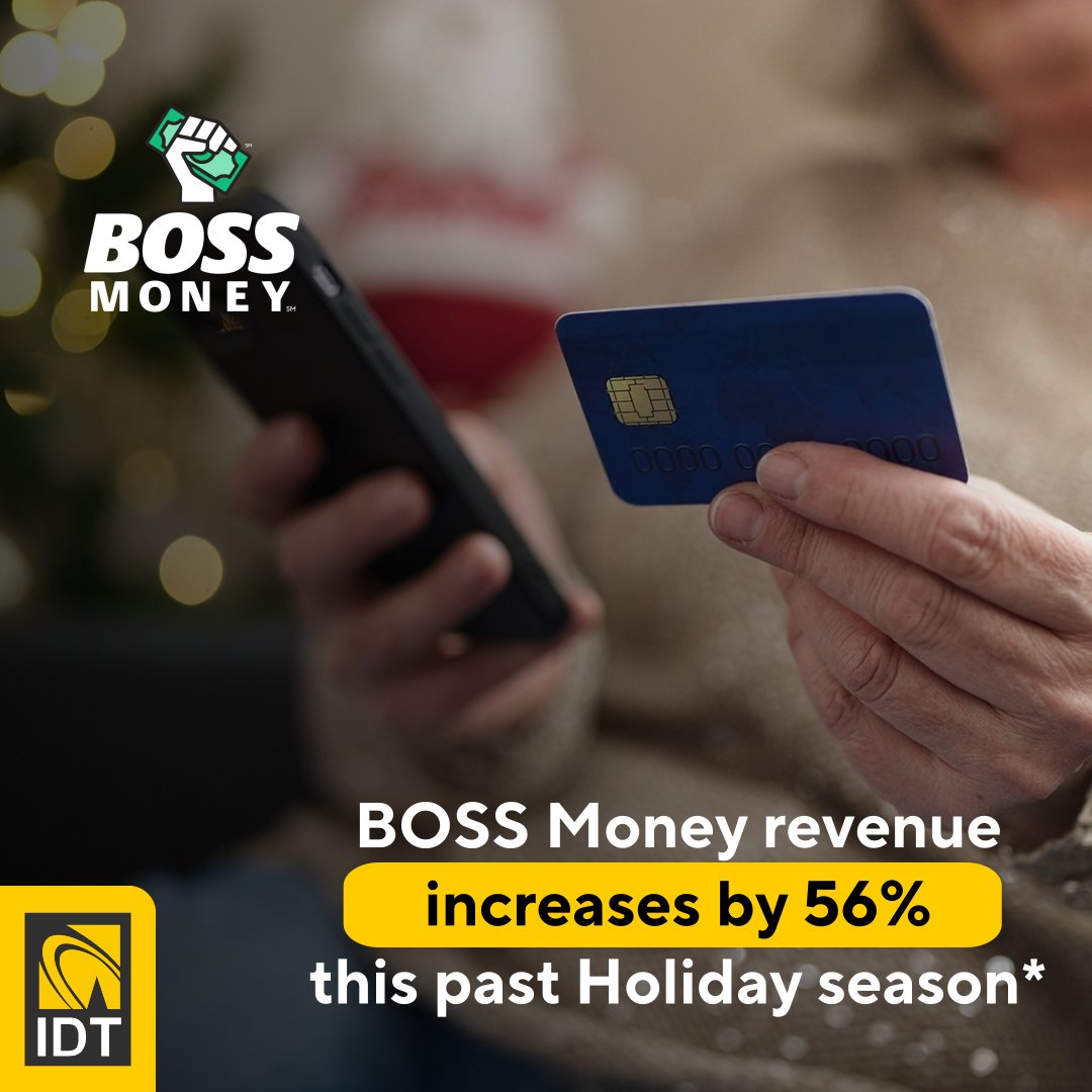 IDTCorporation's tweet photo. Our international money remittance business achieved a remarkable 56% revenue increase this past holiday season, all thanks to our commitment to providing the best experience for our customers.
Low fees, great exchange rates, and an outstanding user experience played key roles! https://t.co/J2dvTKQ9g5