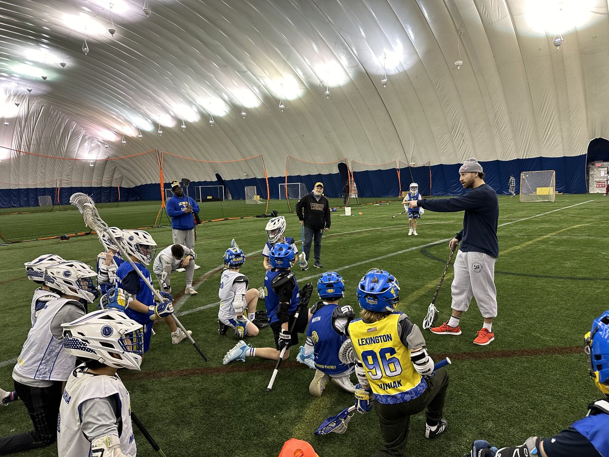 boysdirector's tweet photo. LYL Select Boys being coached up at Winter Net Defenders clinic by @jefftrainor and Coaches Walsh, Solomon, and Lyng. Because Defense wins Championships. @lhsmaboyslax @massyouthlax #WinAprilNow #GOLEXLAX https://t.co/Q3wAcjhnPL