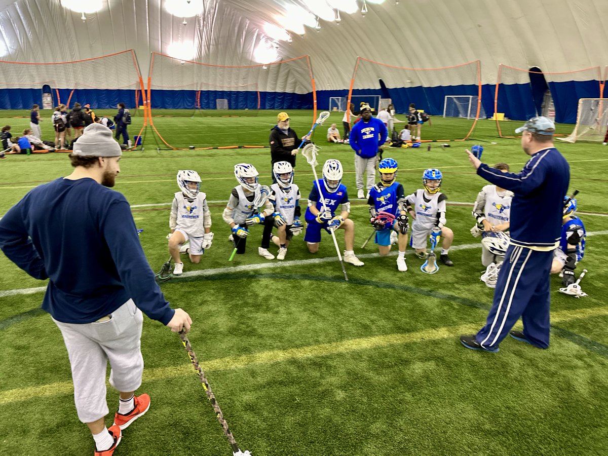 boysdirector's tweet photo. LYL Select Boys being coached up at Winter Net Defenders clinic by @jefftrainor and Coaches Walsh, Solomon, and Lyng. Because Defense wins Championships. @lhsmaboyslax @massyouthlax #WinAprilNow #GOLEXLAX https://t.co/Q3wAcjhnPL