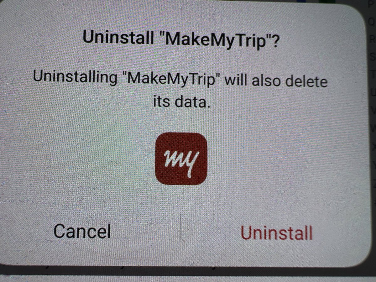 Uninstalled #MakeMyTrip . I will never do Hotel bookings via this app now . 

Will use #EaseMyTrip . 

#UninstallMakeMyTrip 
#Boycott_Maldives