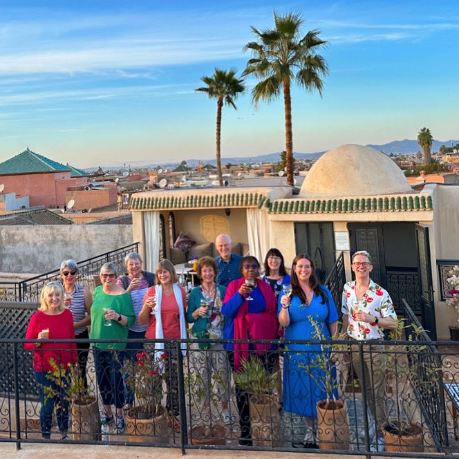 Last night we welcomed our guests with a drinks reception on the rooftop of our Riad and enjoyed getting to know everyone and the incredible sunset. 

Rhapsody Retreats Marrakech 2024 is underway! <a href="/CBeqMacD/">Charles Béquignon-MacDougall</a> <a href="/CBrosnanSoprano/">Charlotte Brosnan</a> 

#retreat #marrakech #morocco🇲🇦 #singing #pilates